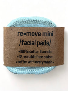 Reusable Facial Cotton Rounds Two Ply Set of 6 or 12, Ultra Soft Facial Pads, Makeup Removal, Toner pads, Facial Wipes, Face Pads Skincare