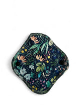 Load image into Gallery viewer, 6 inch, Reusable Cloth Pad (Liner) Light Absorbency - snap closure, cloth pads, blue floral
