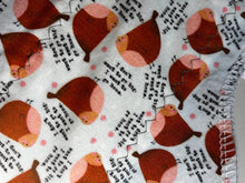 Load image into Gallery viewer, 12 Inch Cotton Heavy Absorbency Reusable Pads - Bamboo Core, Water-Resistant Fleece Bottom, Eco-Friendly Reusable Pads, Flare, chickens
